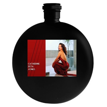 Catherine Zeta-Jones Round Flask