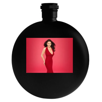 Catherine Zeta-Jones Round Flask