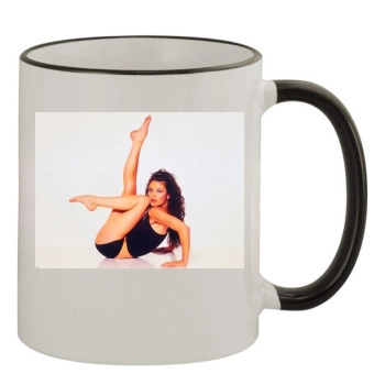 Catherine Zeta-Jones 11oz Colored Rim & Handle Mug