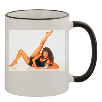 Catherine Zeta-Jones 11oz Colored Rim & Handle Mug