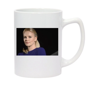 Charlize Theron 14oz White Statesman Mug