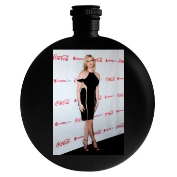 Charlize Theron Round Flask