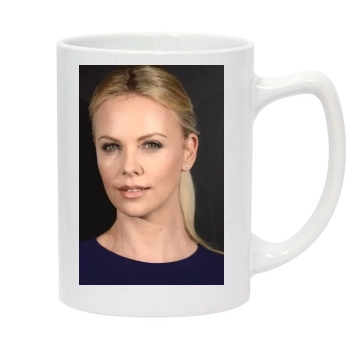 Charlize Theron 14oz White Statesman Mug