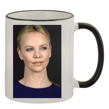 Charlize Theron 11oz Colored Rim & Handle Mug