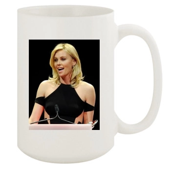 Charlize Theron 15oz White Mug