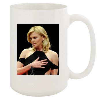 Charlize Theron 15oz White Mug