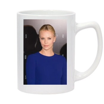 Charlize Theron 14oz White Statesman Mug