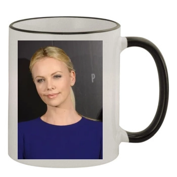 Charlize Theron 11oz Colored Rim & Handle Mug