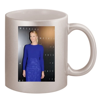 Charlize Theron 11oz Metallic Silver Mug