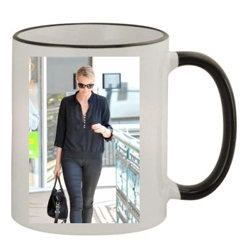 Charlize Theron 11oz Colored Rim & Handle Mug