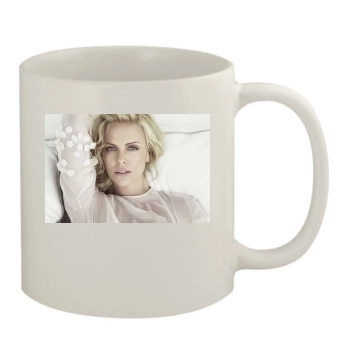 Charlize Theron 11oz White Mug