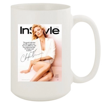 Charlize Theron 15oz White Mug