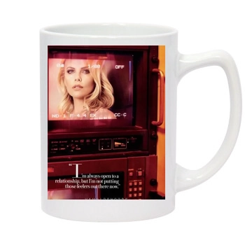 Charlize Theron 14oz White Statesman Mug