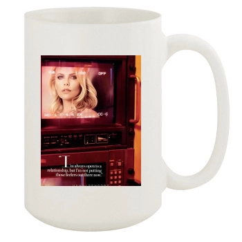 Charlize Theron 15oz White Mug