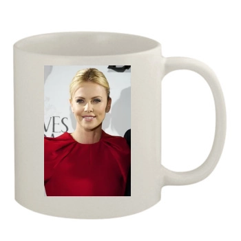 Charlize Theron 11oz White Mug