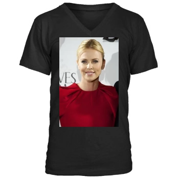 Charlize Theron Men's V-Neck T-Shirt