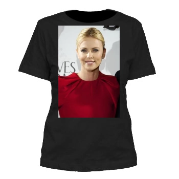 Charlize Theron Women's Cut T-Shirt