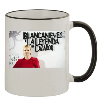 Charlize Theron 11oz Colored Rim & Handle Mug