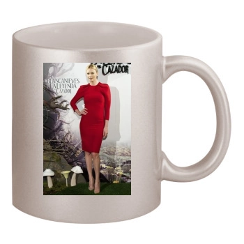 Charlize Theron 11oz Metallic Silver Mug