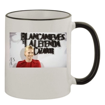 Charlize Theron 11oz Colored Rim & Handle Mug