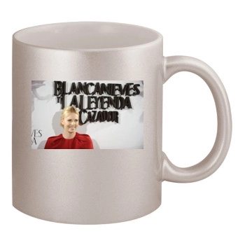 Charlize Theron 11oz Metallic Silver Mug