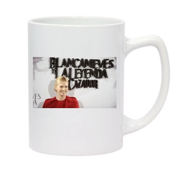 Charlize Theron 14oz White Statesman Mug