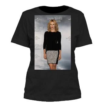 Charlize Theron Women's Cut T-Shirt