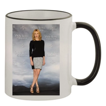 Charlize Theron 11oz Colored Rim & Handle Mug