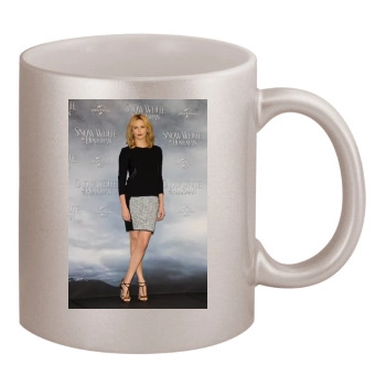 Charlize Theron 11oz Metallic Silver Mug