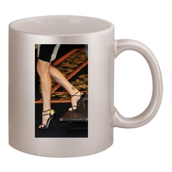 Charlize Theron 11oz Metallic Silver Mug