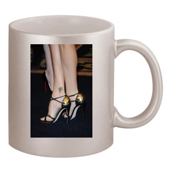 Charlize Theron 11oz Metallic Silver Mug