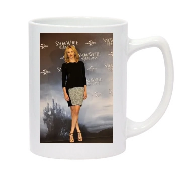 Charlize Theron 14oz White Statesman Mug