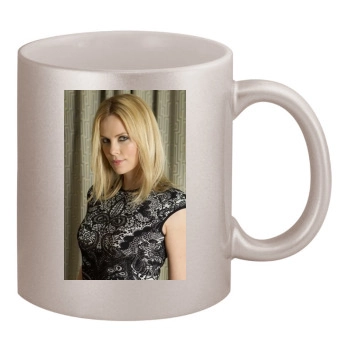 Charlize Theron 11oz Metallic Silver Mug