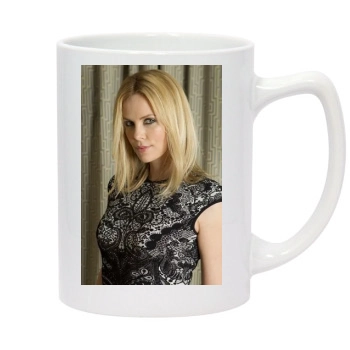 Charlize Theron 14oz White Statesman Mug