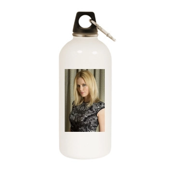 Charlize Theron White Water Bottle With Carabiner