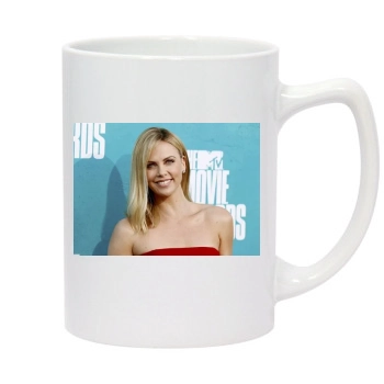 Charlize Theron 14oz White Statesman Mug