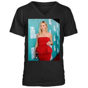 Charlize Theron Men's V-Neck T-Shirt