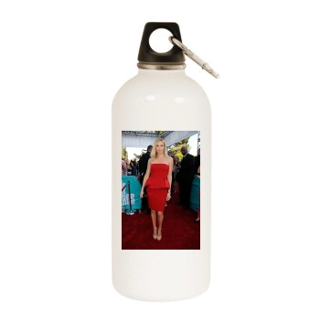 Charlize Theron White Water Bottle With Carabiner