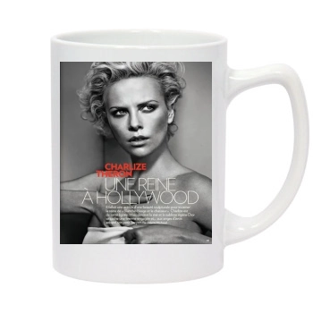 Charlize Theron 14oz White Statesman Mug