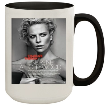 Charlize Theron 15oz Colored Inner & Handle Mug