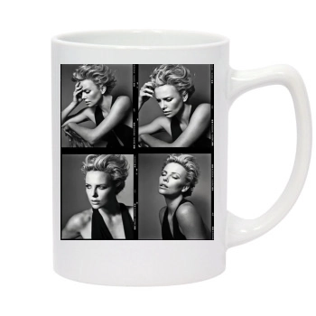 Charlize Theron 14oz White Statesman Mug