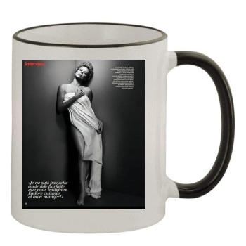 Charlize Theron 11oz Colored Rim & Handle Mug