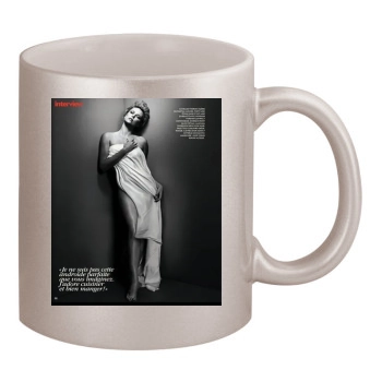 Charlize Theron 11oz Metallic Silver Mug