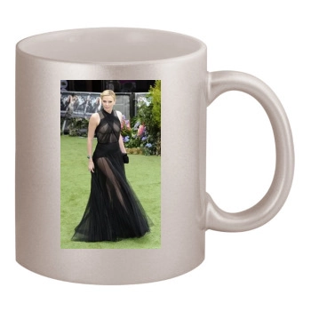 Charlize Theron 11oz Metallic Silver Mug