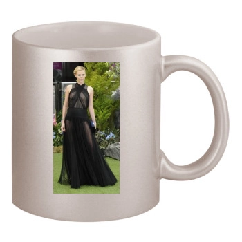 Charlize Theron 11oz Metallic Silver Mug