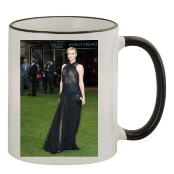 Charlize Theron 11oz Colored Rim & Handle Mug