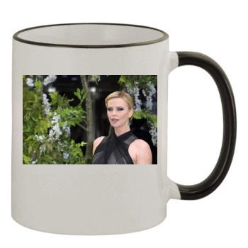 Charlize Theron 11oz Colored Rim & Handle Mug