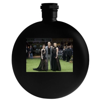 Charlize Theron Round Flask