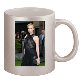 Charlize Theron 11oz Metallic Silver Mug