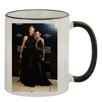 Charlize Theron 11oz Colored Rim & Handle Mug